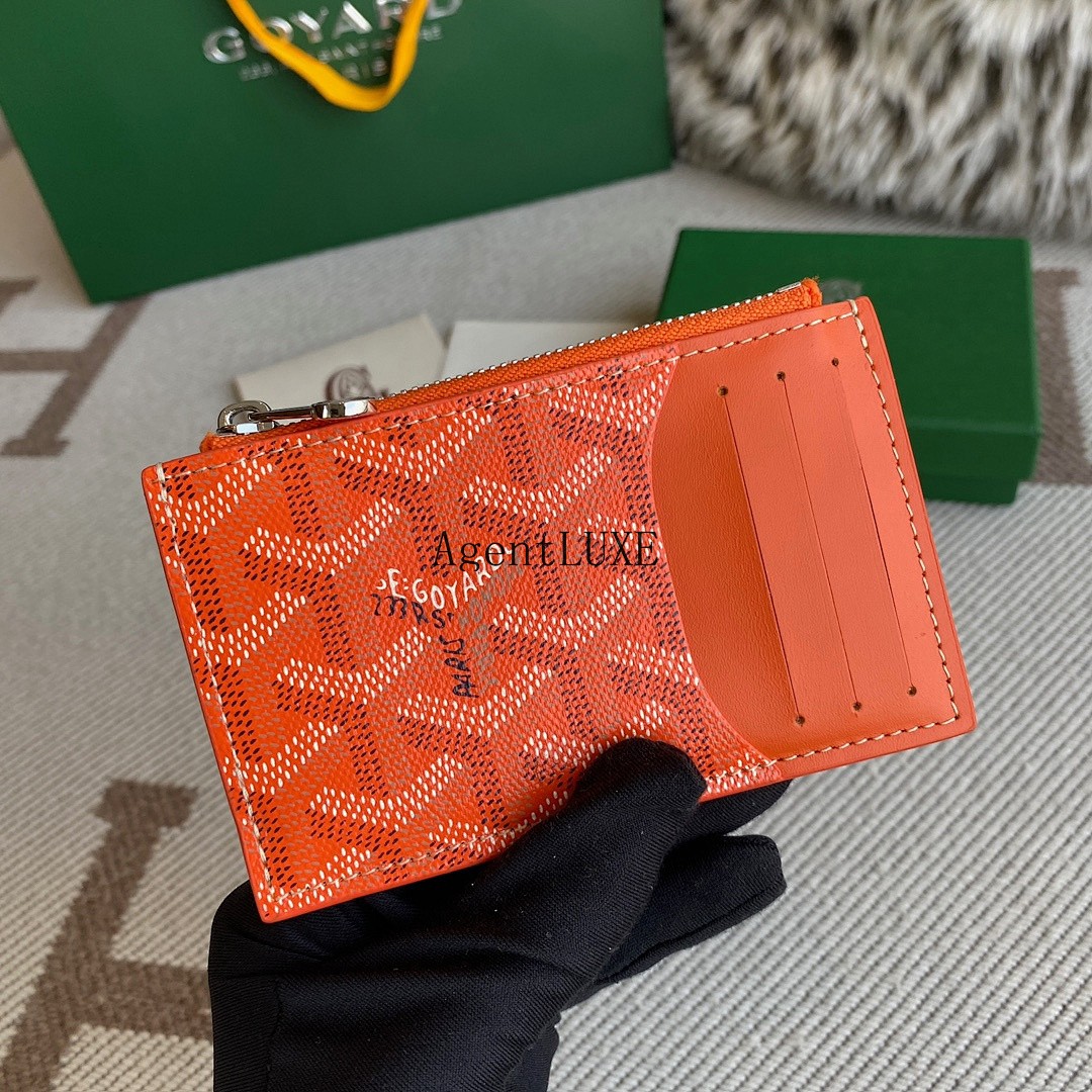 GOYARD SAINT-SULPICE CARD WALLET ORANGE