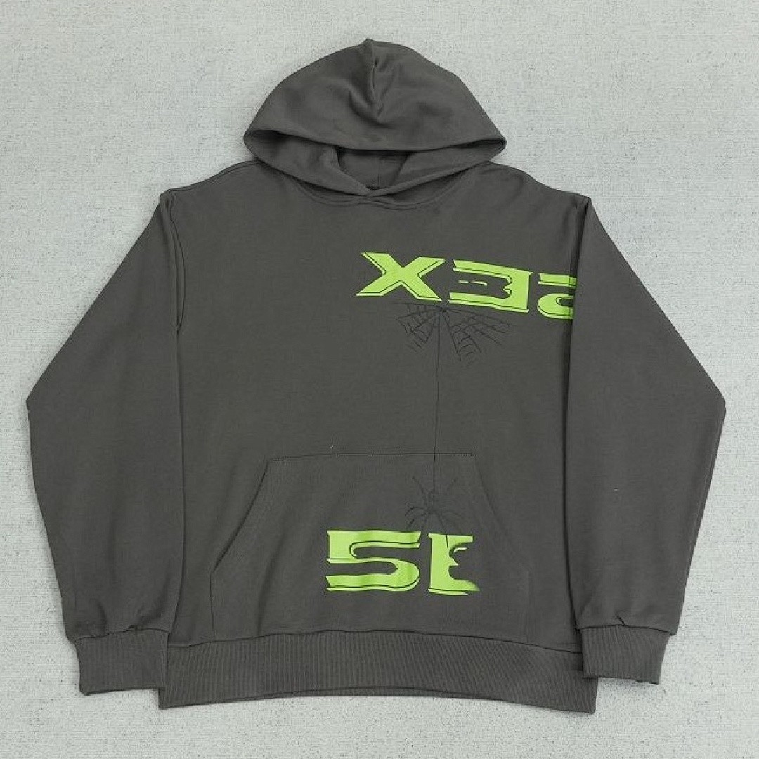 SP5DER 5EX HOODIE SLATE GREY