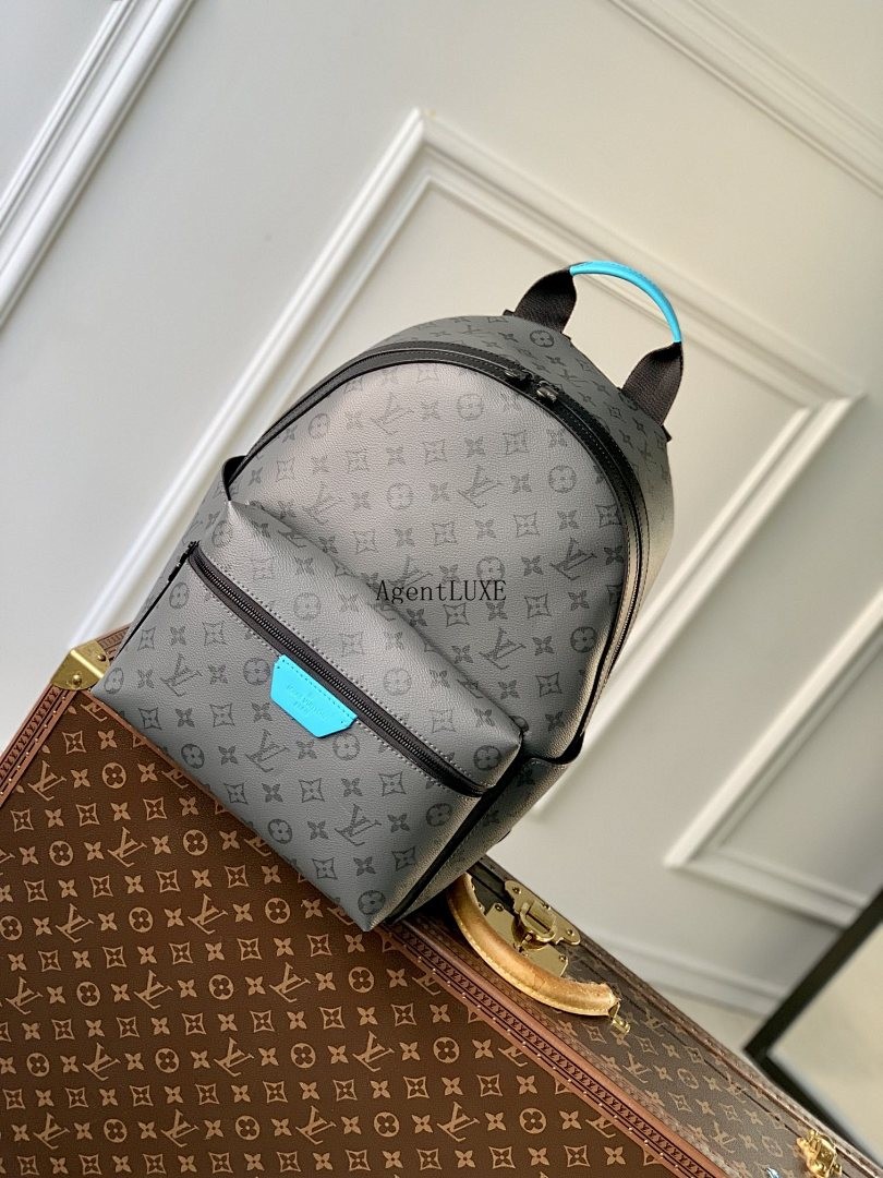 LOUIS VUITTON DISCOVERY BACKPACK PM MONOGRAM ECLIPSE TURQUOISE ACCENT