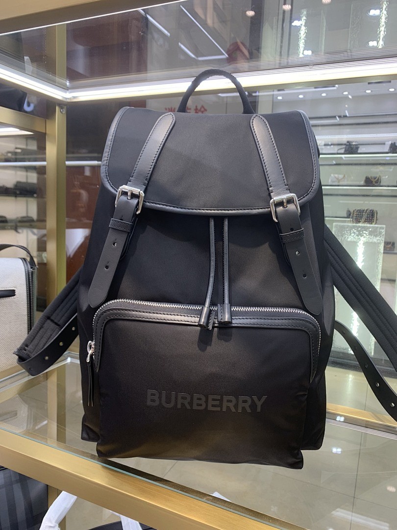 BURBERRY AVIATOR RUCKSACK NYLON BACKPACK BLACK