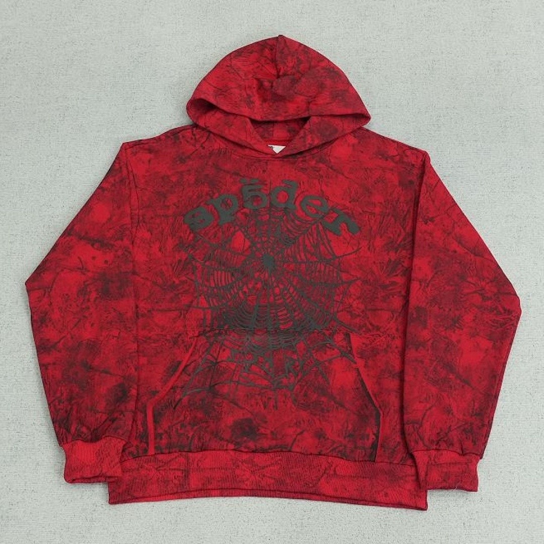 SP5DER OG TREE CAMO HOODIE RED