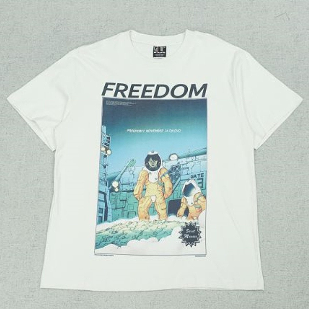 SAINT MXXXXXX × FREEDOM FD_SS TEE ASTRO WHITE