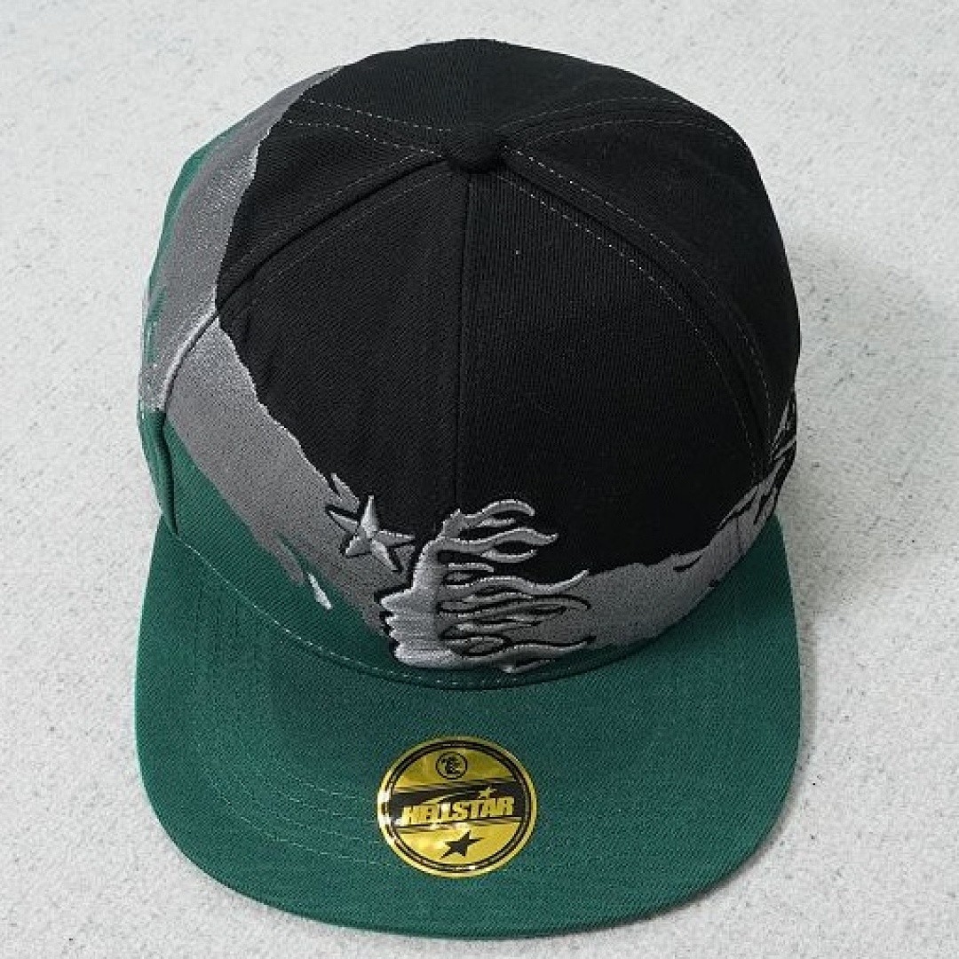 HELLSTAR PAINTBRUSH SNAPBACK HAT BLACK/GREEN