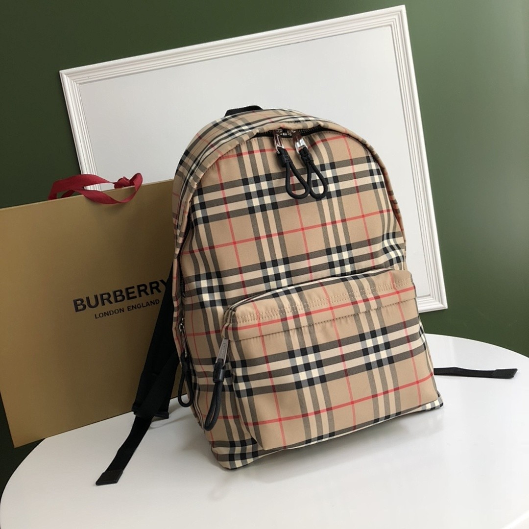 BURBERRY VINTAGE CHECK NYLON BACKPACK