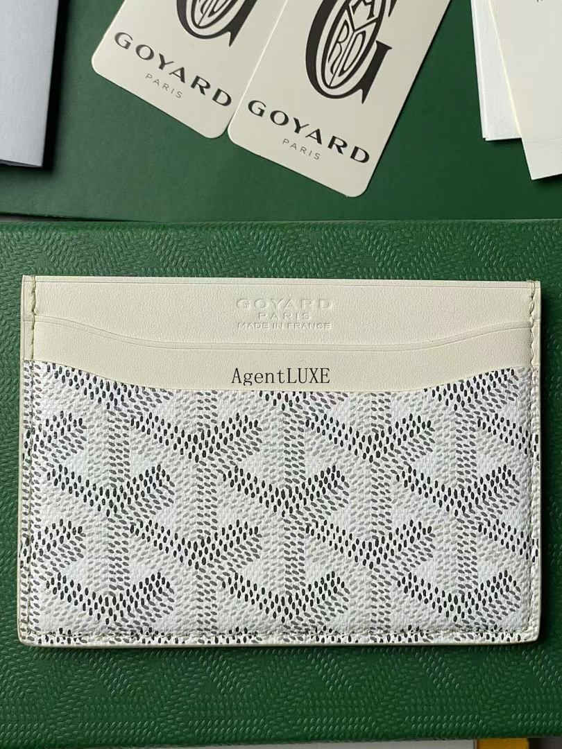 GOYARD SAINT SULPICE CARD HOLDER WHITE