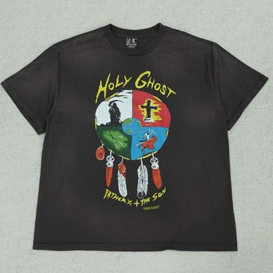 SAINT MXXXXXX HOLY GHOST TEE BLACK