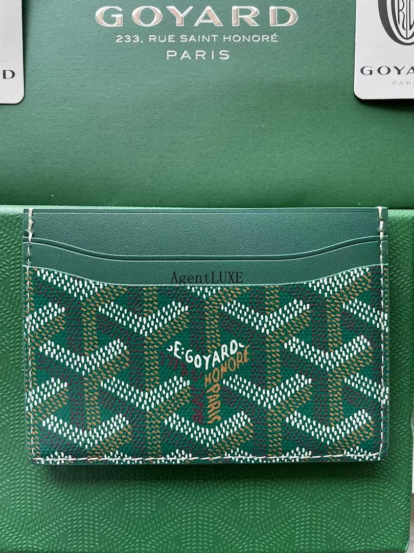 GOYARD SAINT SULPICE CARD HOLDER GREEN