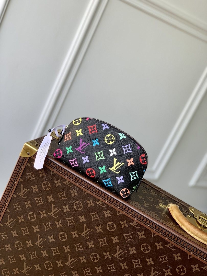 LOUIS VUITTON MONOGRAM MULTICOLORE POUCH COSMETIC PM BLACK