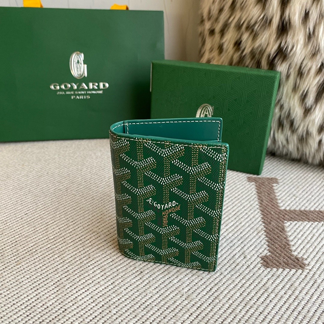 GOYARD SAINT-PIERRE CARD WALLET GREEN