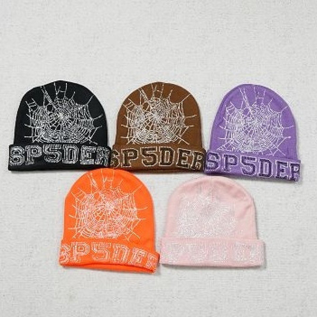 SP5DER RHINESTONE WEB BEANIE