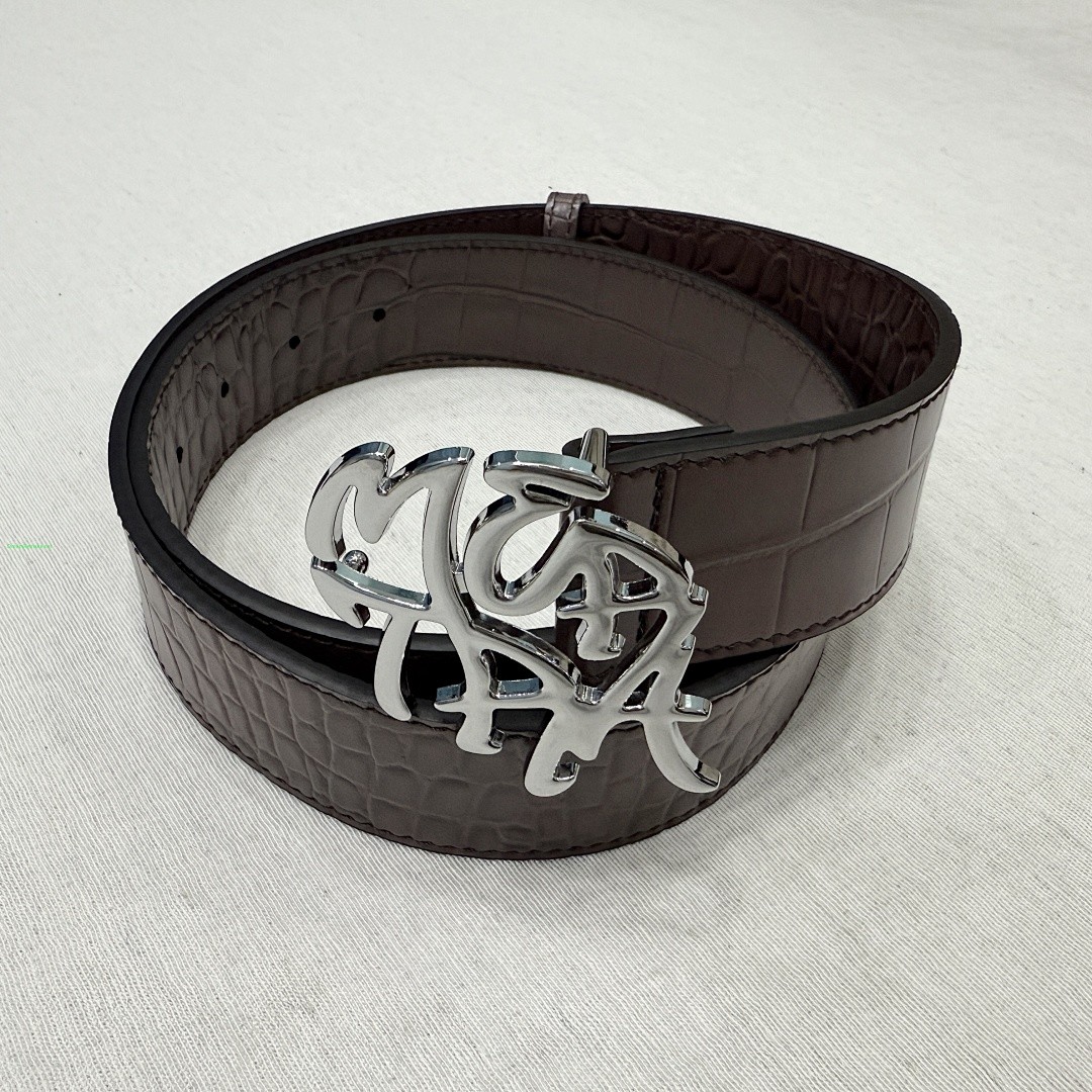 MERTRA ALLIGATOR SKIN BELT BROWN | QC Photos & Seller Link