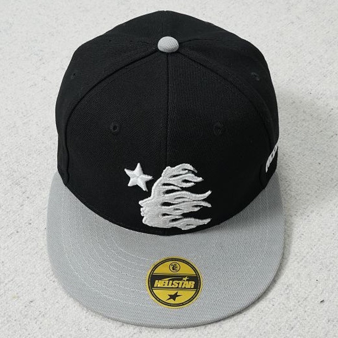 HELLSTAR OG LOGO FITTED HAT BLACK/GREY