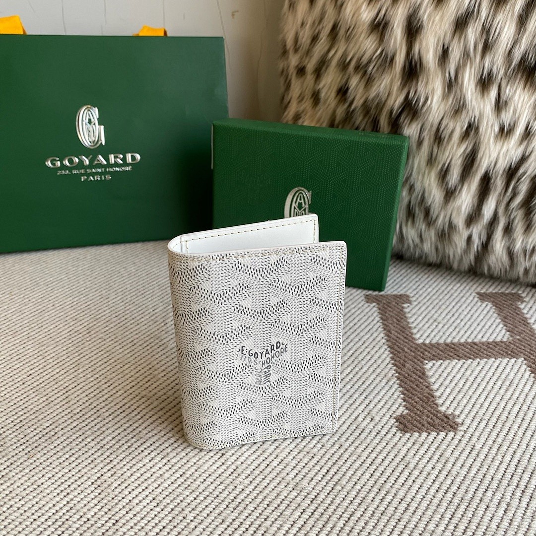 GOYARD SAINT-PIERRE CARD WALLET WHITE