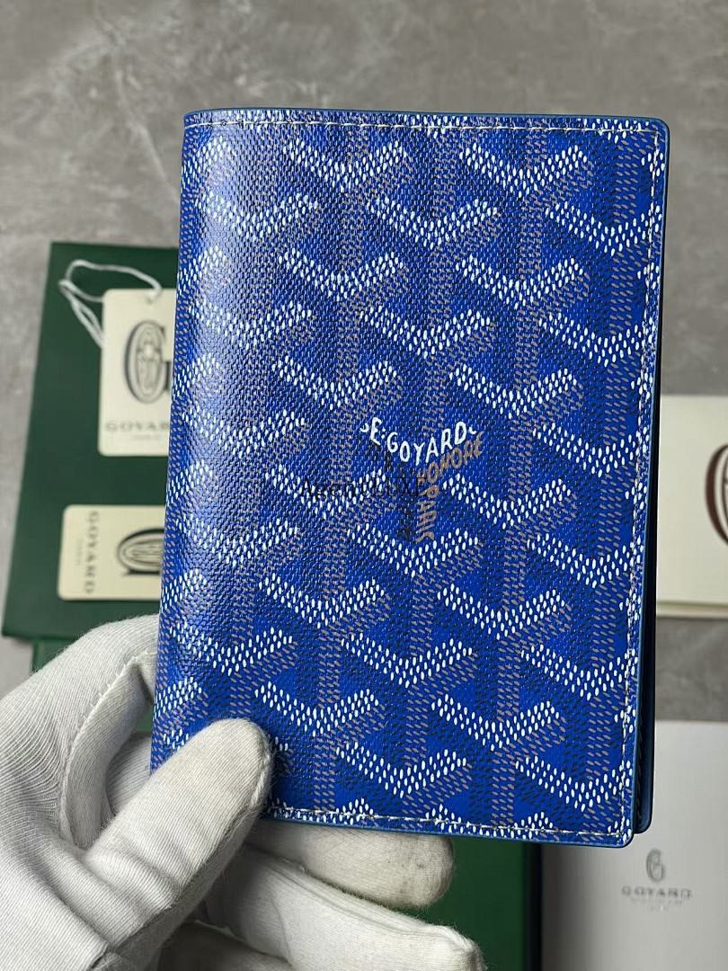 GOYARD SAINT-MARC CARD WALLET BLUE