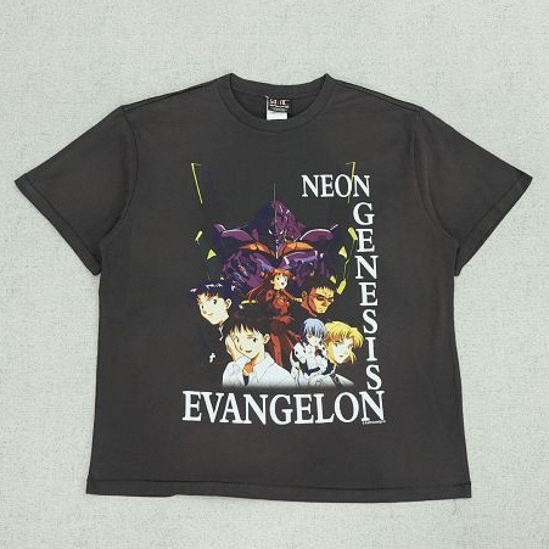 SAINT MXXXXXX X NEON GENESIS EVANGELION T-SHIRT BLACK