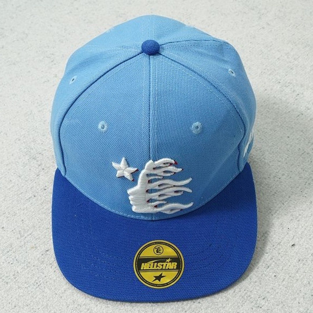 HELLSTAR OG LOGO FITTED HAT BLUE